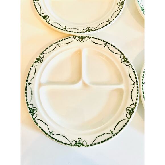 Set of 4 Warwick China Adam Pattern Divided Plate 9 1/2" - Picture 3 of 4